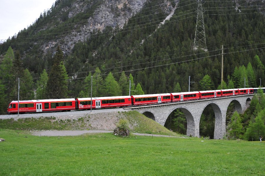 RhB Glacier Express, Allegra Triebwagen und andere (39)